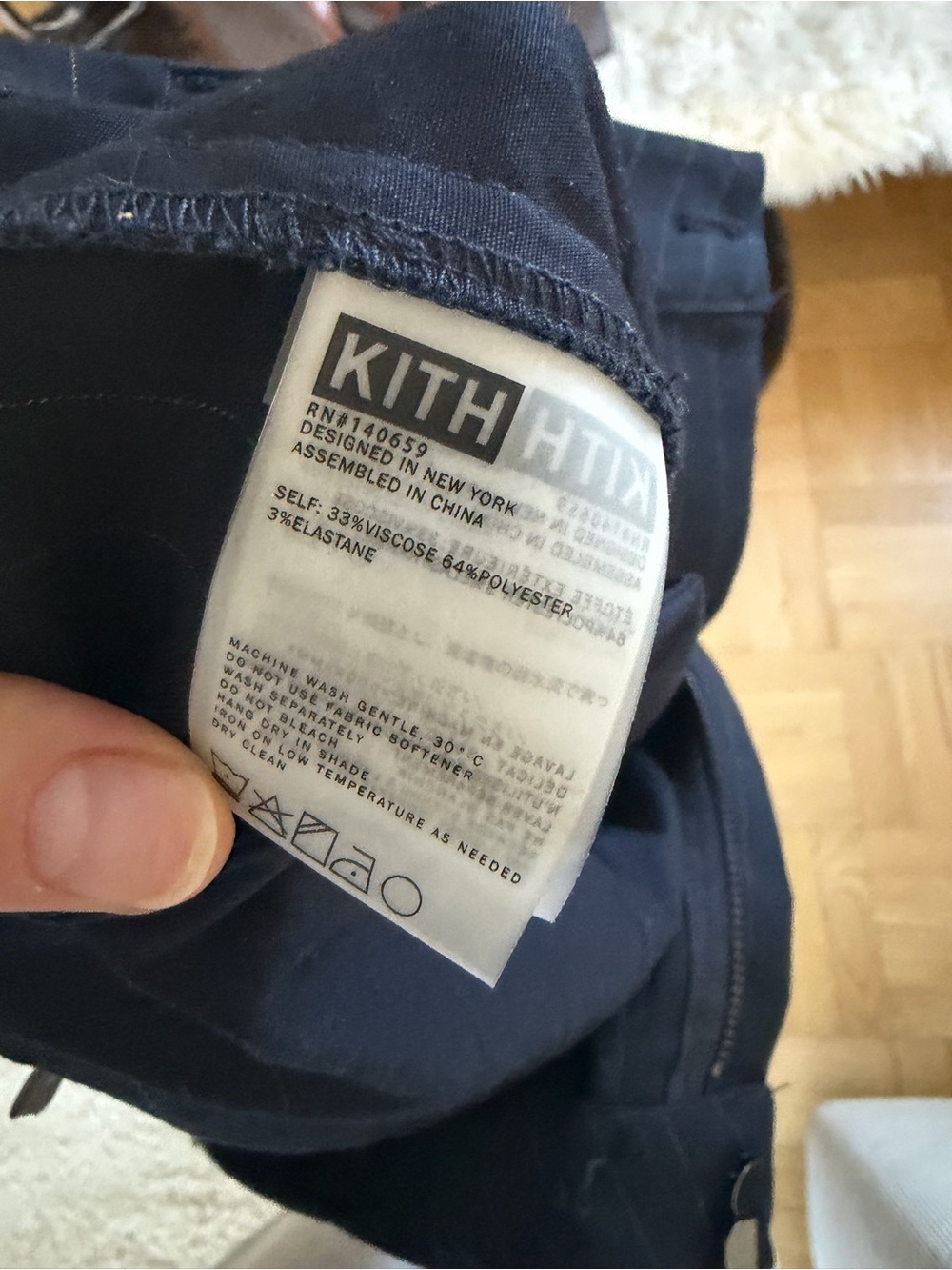 Kith Navy Pinstripe Trousers - Picture 7 of 7